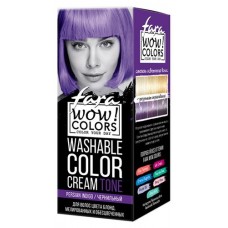 Крем оттеночный для волос Fara Wow Colors Чернильный смываемый, 80 мл