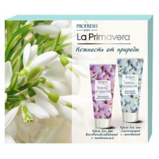 Набор подарочный La Primavera Ландыш Крем для рук восстанавливающий 75мл+Крем для ног смягчающий 75мл