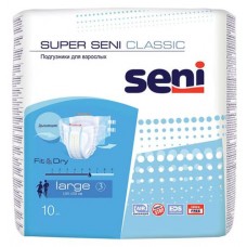 Подгузники урологические для взрослых Seni Classic Super размер L, 10 шт