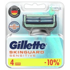 Сменные кассеты для бритья Gillette Skinguard Sensitive, 4 шт