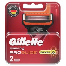 Сменные кассеты Gillette Fusion5 ProGlide Power с 5 лезвиями, 2 шт