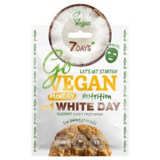 Тканевая Yummy маска для лица «Go Vegan 7 Days» Monday White Day, 25 г