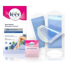 Купить Восковые полоски для депиляции Veet Easy Gel-Wax для чувствительной кожи, 12 шт