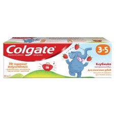 Купить Зубная паста детская Colgate Клубника с фторидом 3-5, 60 мл
