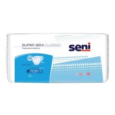 Купить Подгузники урологические для взрослых Seni Super Seni размер L 100-150 см, 30 шт