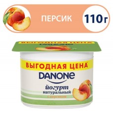 Купить Йогурт Danone густой Персик 2.9%, 110 г