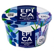 Йогурт Epica Bouquet фруктовый с голубикой и лавандой 4.8%, 130 г
