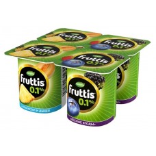 Йогуртный продукт Fruttis ананас-дыня/лесные ягоды 0,1%, 110 г