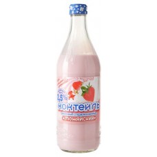 Купить Коктейль молочный «Можайское молоко» с ароматом клубники 2,5%, 450 мл