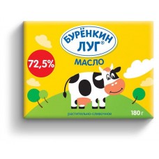 Купить Масло растительно-сливочное «Буренкин луг» 72,5%, 180 г