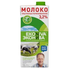 Купить Молоко EkoNiva ультрапастеризованное 3,2%, 1 л