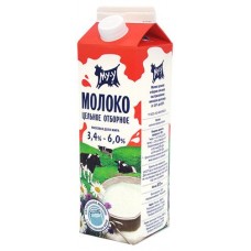 Молоко «МУ-У» отборное 3,4-6%, 873 мл