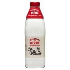 Молоко питьевое «Асеньевская ферма» Отборное пастеризованное 3,4-6%, 1,4 л