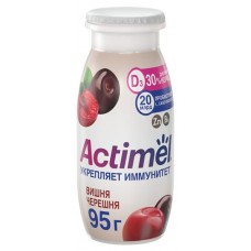 Напиток кисломолочный «Actimel» с вишней и черешней 1,5%, 95 г