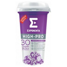 Напиток кисломолочный Exponenta High-pro черника-земляника, 250 мл