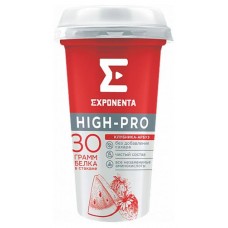 Напиток кисломолочный Exponenta High-pro клубника-арбуз, 250 мл