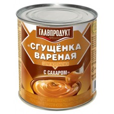 Сгущенка «Главпродукт» вареная с сахаром, 380 г