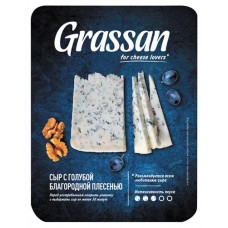 Купить Сыр твердый Grassan с голубой благородной плесенью 50%, 100 г