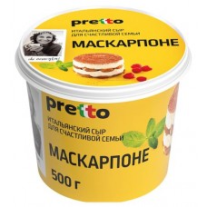 Сыр мягкий Pretto Маскарпоне 80%, 500 г