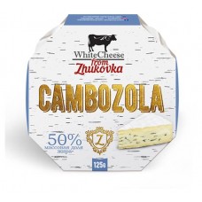 Сыр мягкий WhiteCheese from Zhukovka Камбоцола с голубой плесенью 50%, 125 г