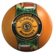 Купить Сыр полутвердый Flaman Mimolette с морковным соком 48%, 1 упаковка (0,3-1 кг)