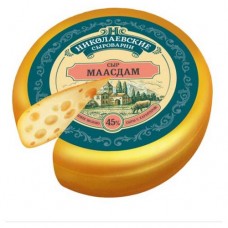 Сыр твердый «Николаевские сыроварни» Маасдам 45%, вес