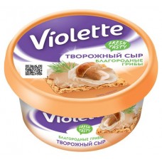 Сыр творожный Violette Благородные грибы 70%, 140 г