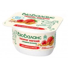Творог Bio balance с инулином Злаки-сушеные ягоды обезжиренный, 130 г