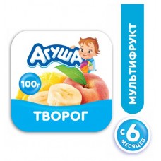Творог детский «Агуша» фруктовый мультифрукт 3,9%, 100 г