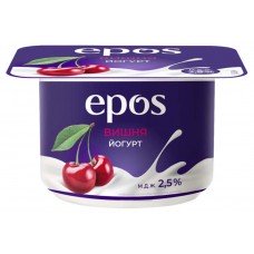 Йогурт Epos с вишней 2,5%, 120 г