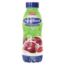 Йогурт питьевой Alpenland вишня 1,2%, 420 мл