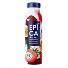Йогурт питьевой EPICA с клубникой и маракуйей 2,5%, 260 мл