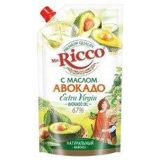 Майонез Mr.Ricco ORGANIC с маслом авокадо 67%, 400 мл