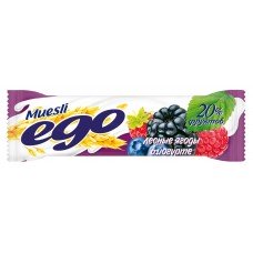 Купить Батончик мюсли Ego лесные ягоды в йогурте 20%, 25 г