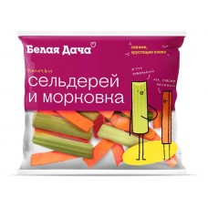 Свежие снэки «Белая Дача» Морковные палочки+сельдерей, 80 г