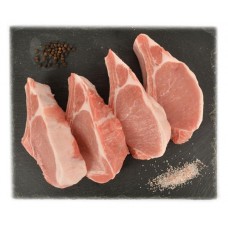Купить Котлета свиная Auchan Красная Птица натуральная охлажденная, 1 упаковка (1-1,6 кг)