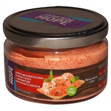 Икра мойвы деликатесная «Лунское море» в крем-соусе с ароматом копченого лосося, 170 г