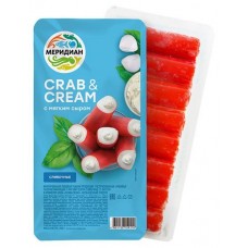 Крабовые палочки «Меридиан» Crab&Cream сливочные с мягким сыром, 200 г