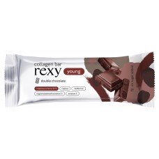 Батончик Rexy Young с высоким содержанием белка со вкусом двойной шоколад, 35 г