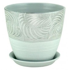Горшок керамический «Сады Аурики» Палеолит серый, 12х12х12 см