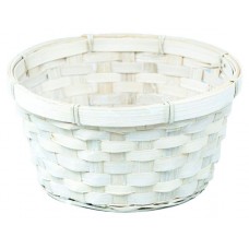 Кашпо «Азалия Декор» плетеное бамбук белое, D20хH10 см