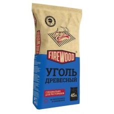 Уголь древесный FireWood, 45 л