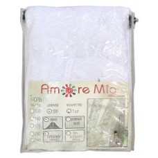 Тюль Amore Mio RR M 3074 на ленте белая, 300х170 см