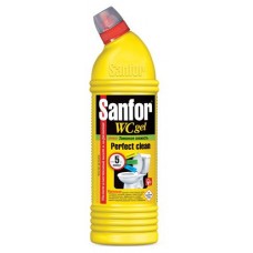 Купить Гель для чистки и дезинфекции унитаза Sanfor Wcgel лимон, 1 л