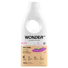 Гель для стирки детских вещей Wonder Lab эко 0+ с ароматом цветов хлопка, 1400 мл