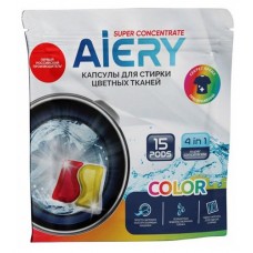 Капсулы для стирки Aiery Color 4 в 1, 15 шт