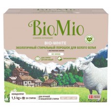 Стиральный порошок BioMio для белого белья с экстрактом хлопка, 1,5 кг