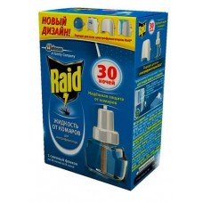Купить Жидкость от комаров Raid 30 ночей для электрофумигатора, 150 г