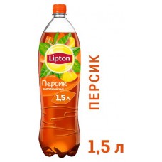 Купить Чай черный Lipton персик, 1,5 л