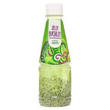 Напиток сокосодержащий Jelly Basilly с семенами базилика вкус Зеленая дыня, 300 мл